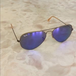Purple Rayban Aviator
